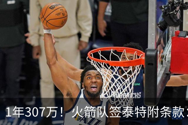 1年307万！火箭队签泰特附条款：仅104万受保障，考核期长达半年